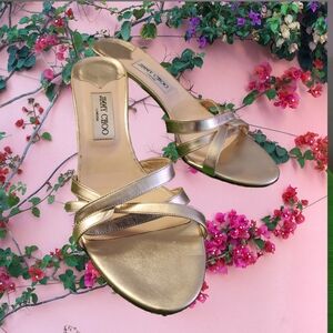Jimmy Choo Gold Women's Sandals